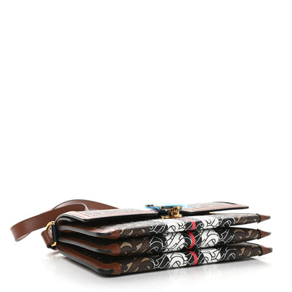 Burberry E-Canvas Monogram Stripe Small TB Bag Bridle Brown 4 of 9