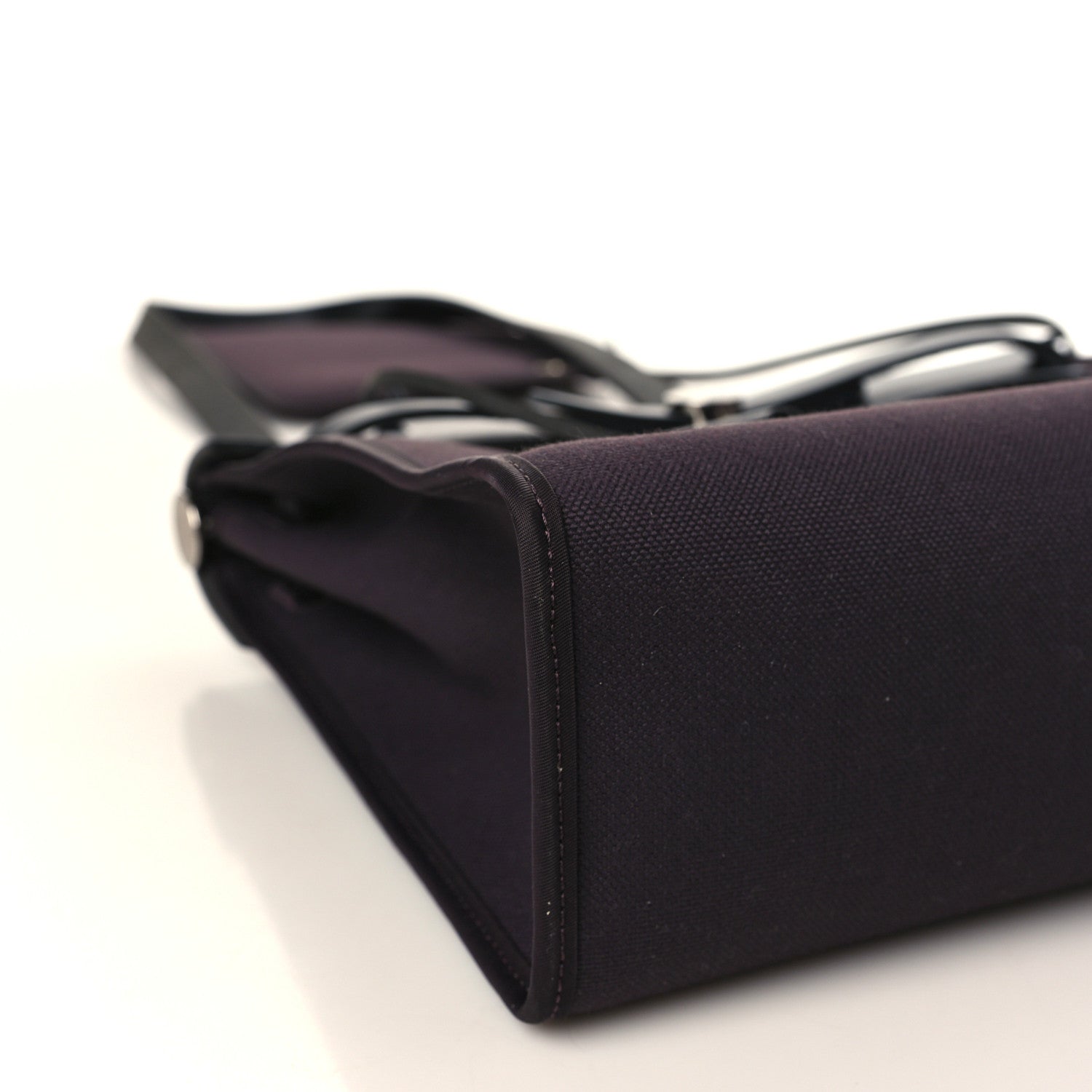 Hermes Military Toile Vache Hunter Herbag Zip 31 PM Prune 9 of 10