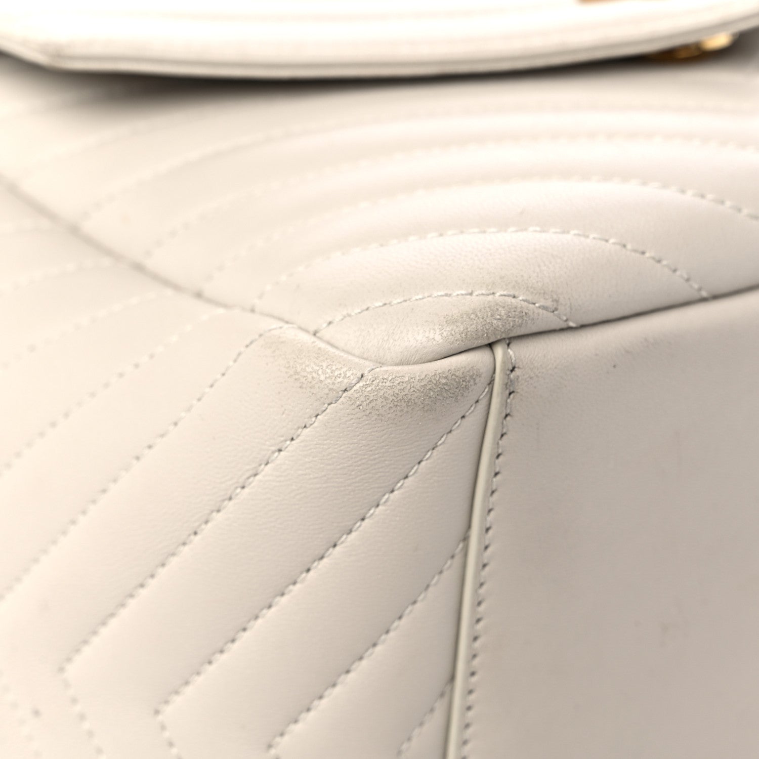 Saint Laurent Lambskin Matelasse Monogram Joe Backpack Cream 7 of 15