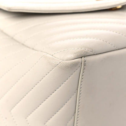 Saint Laurent Lambskin Matelasse Monogram Joe Backpack Cream 7 of 15