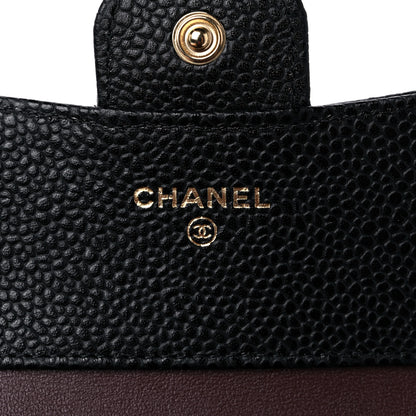 Chanel Caviar Quilted Compact Flap Wallet Black 6 of 11