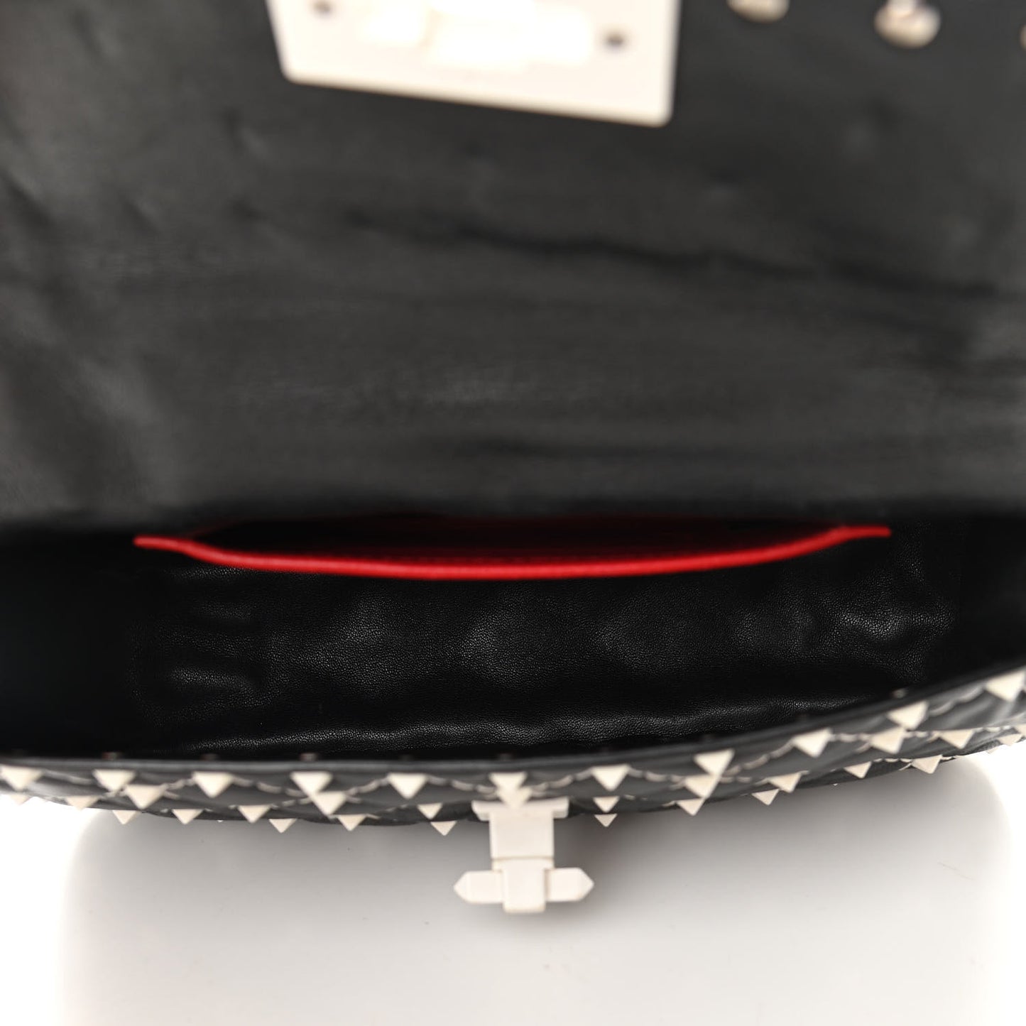 Lambskin Small Free Rockstud Spike Shoulder Bag Black