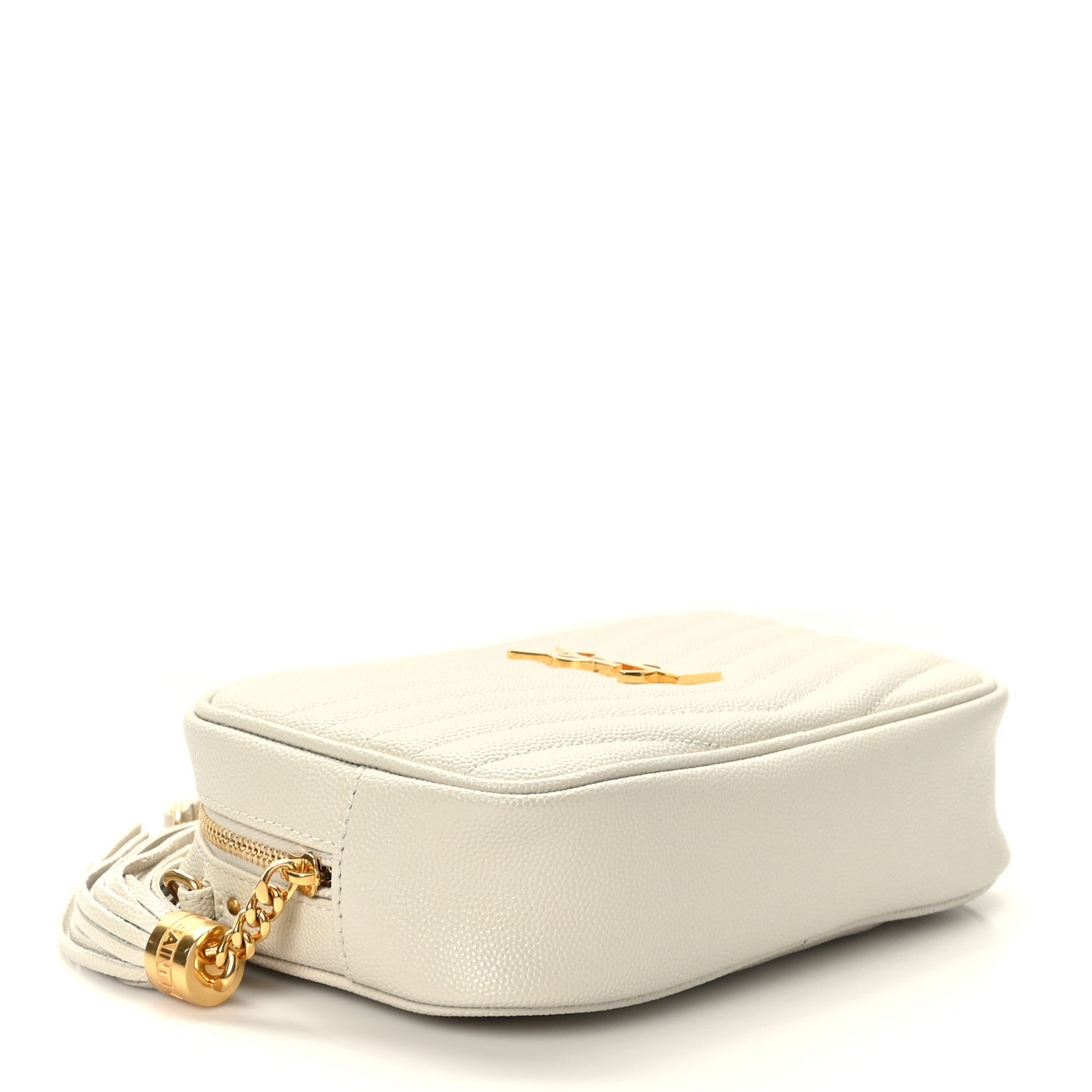 Grain De Poudre Matelasse Monogram Mini Lou Camera Bag Crema Soft