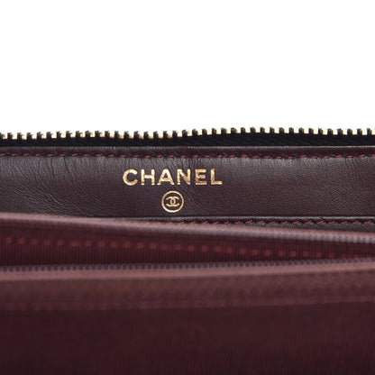 Chanel Caviar Quilted Large Gusset Zip Around Wallet Black 6 of 9