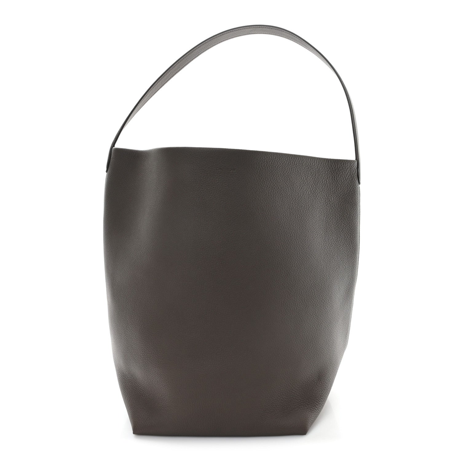 The Row Grained Calfskin Large N/S Park Tote French Grey 1 of 9