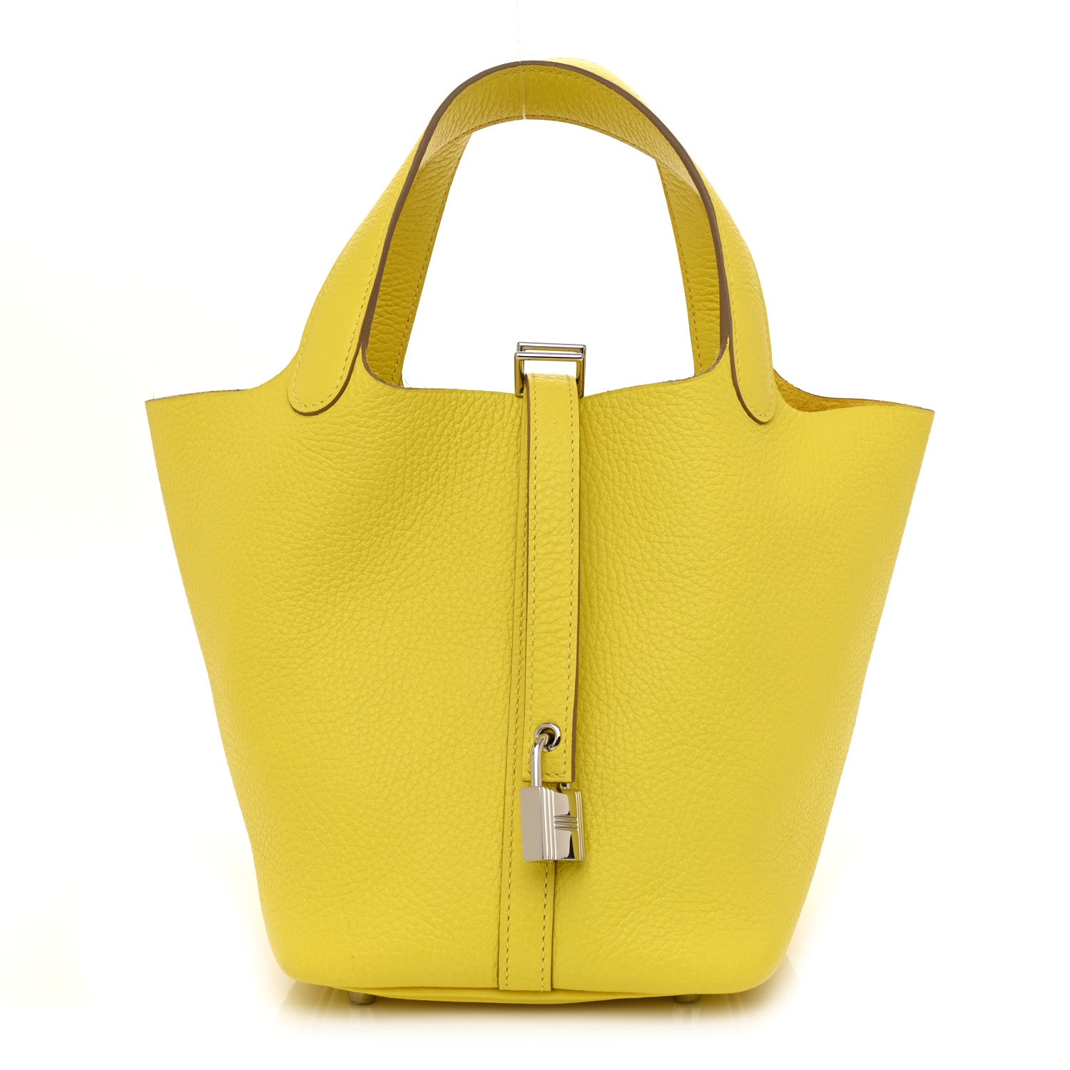 Hermes Taurillon Clemence Picotin Lock 18 PM Lime 1 of 8
