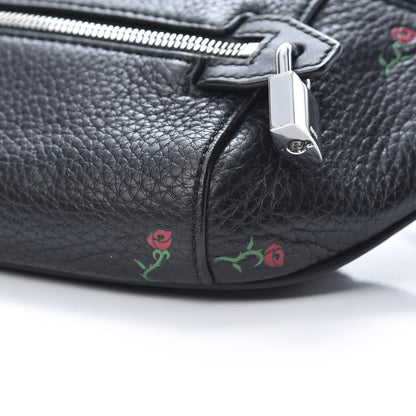 Alexander Wang Dumbo Leather Rose Embossed Belt Bag Black 11 of 11