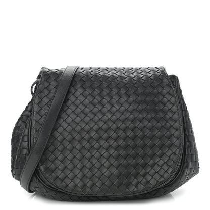 Bottega Veneta Nappa Intrecciato Messenger Bag Black 1 of 9