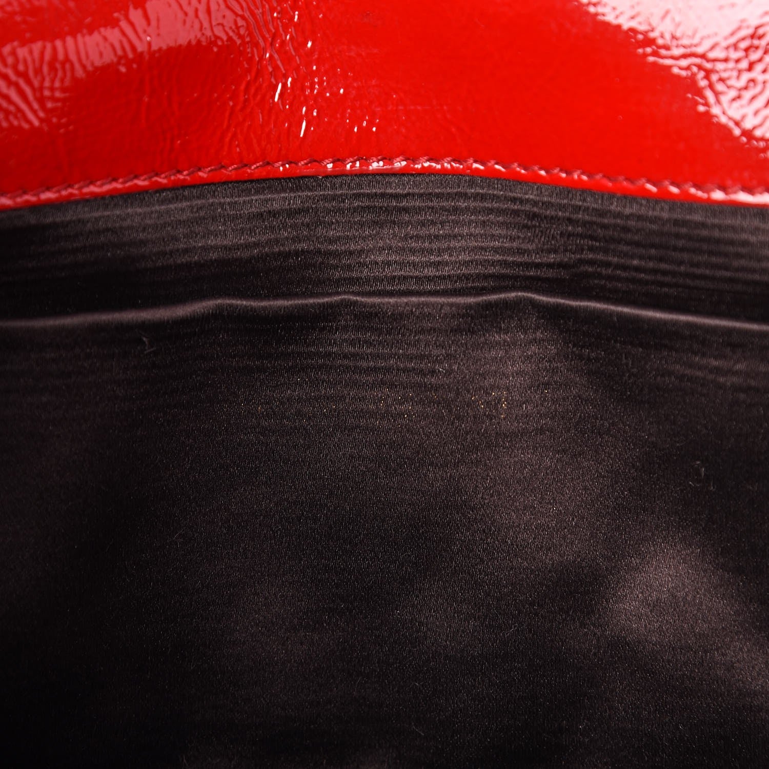 Saint Laurent Textured Patent Monogram Large Belle De Jour Clutch Red 8 of 10