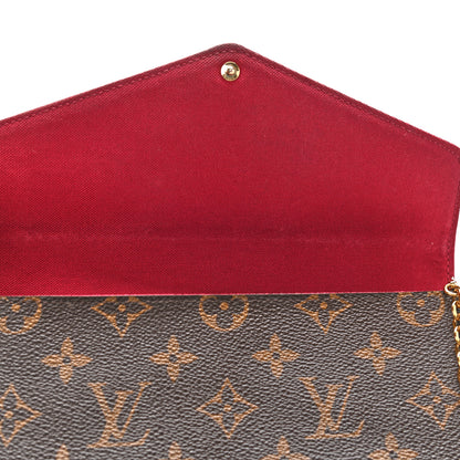Louis Vuitton Monogram Pochette Felicie Chain Wallet Fuchsia 12 of 12