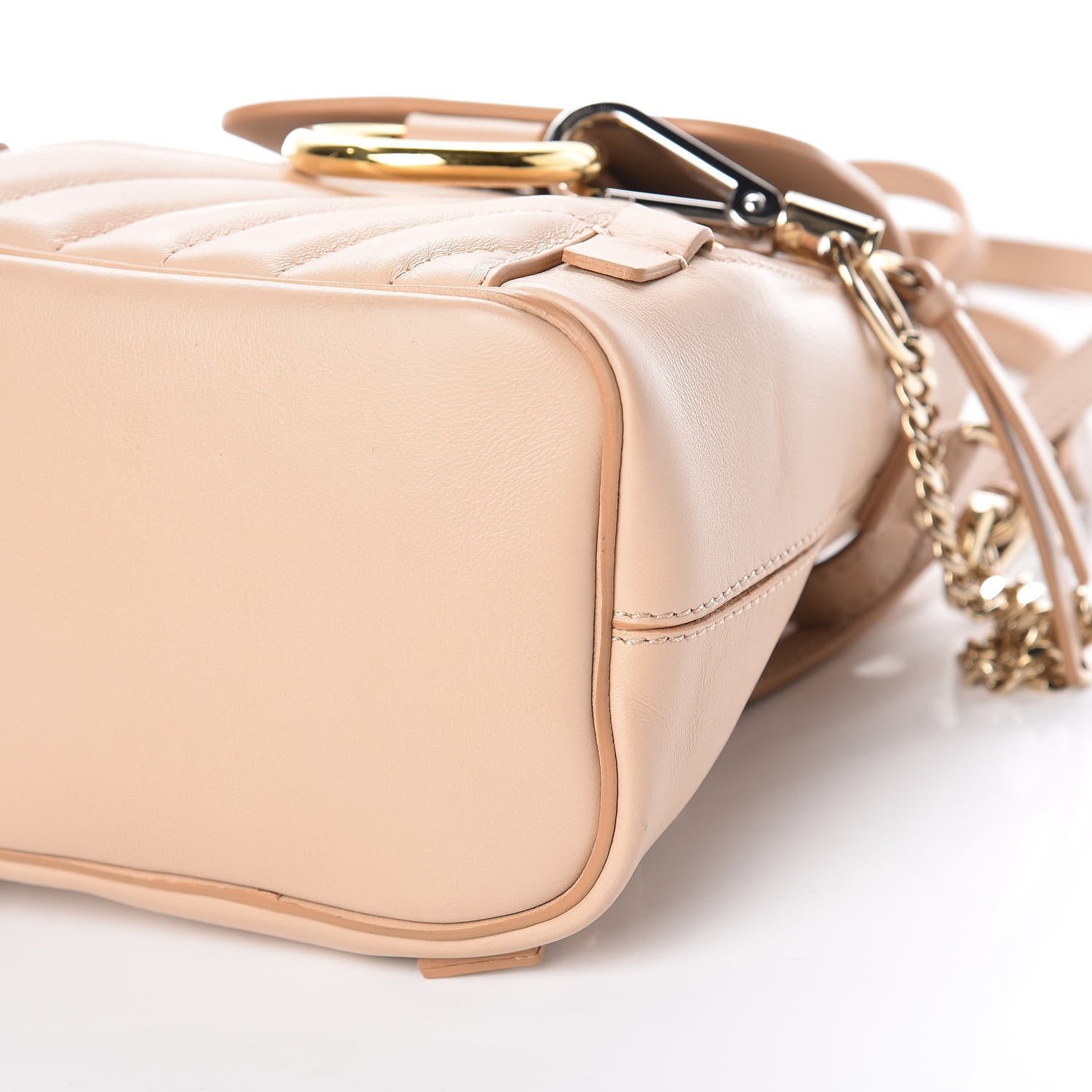 Chloe Calfskin Quilted Mini Faye Backpack Pearl Beige 12 of 12