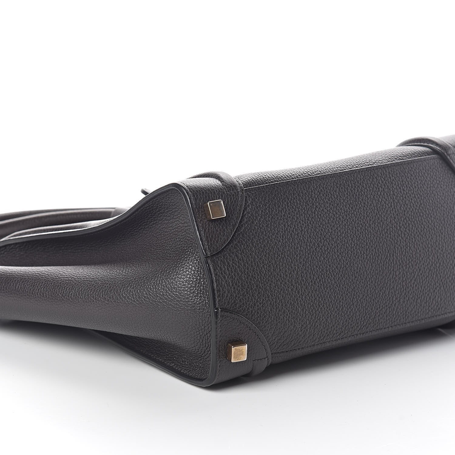 Celine Drummed Calfskin Micro Luggage Black 8 of 9