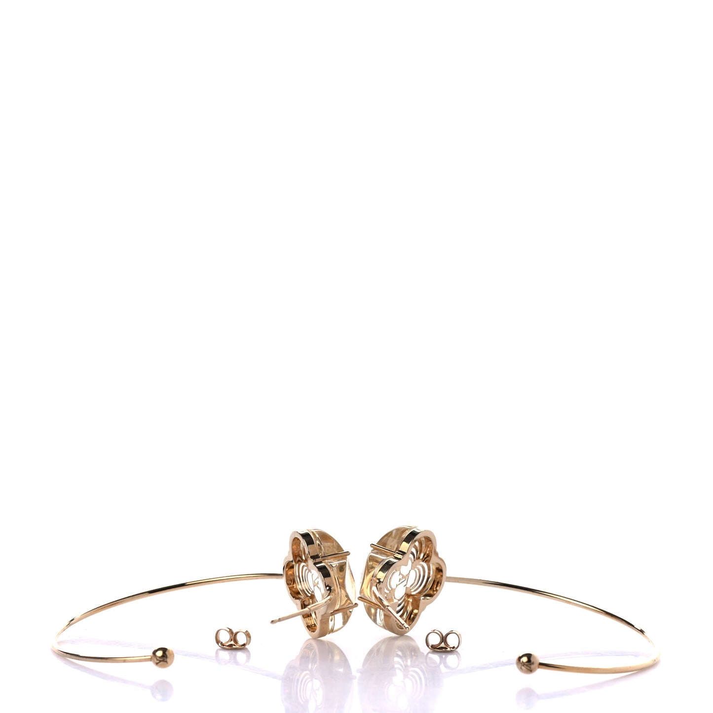 A La Folie Hoop Earrings Gold