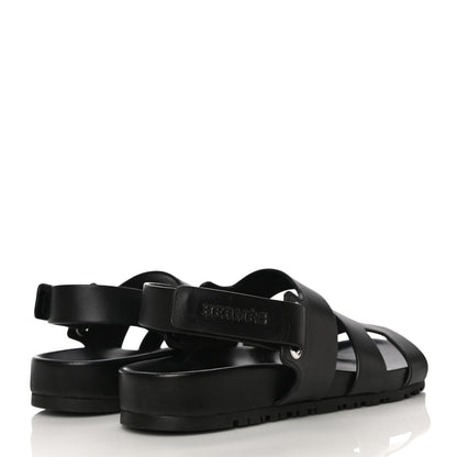 Hermes Calfskin Womens Takara Sandals 35 Black 4 of 10