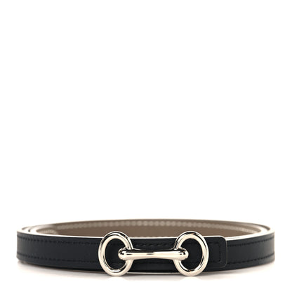 Hermes Epsom Swift 13mm Heritage Belt 80 32 Etoupe Black 1 of 5