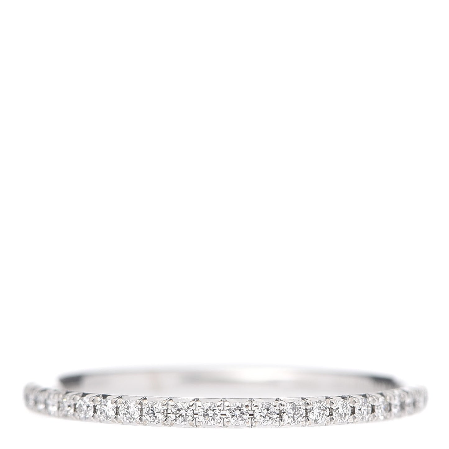 18K White Gold Diamond Metro Band Ring 57 8