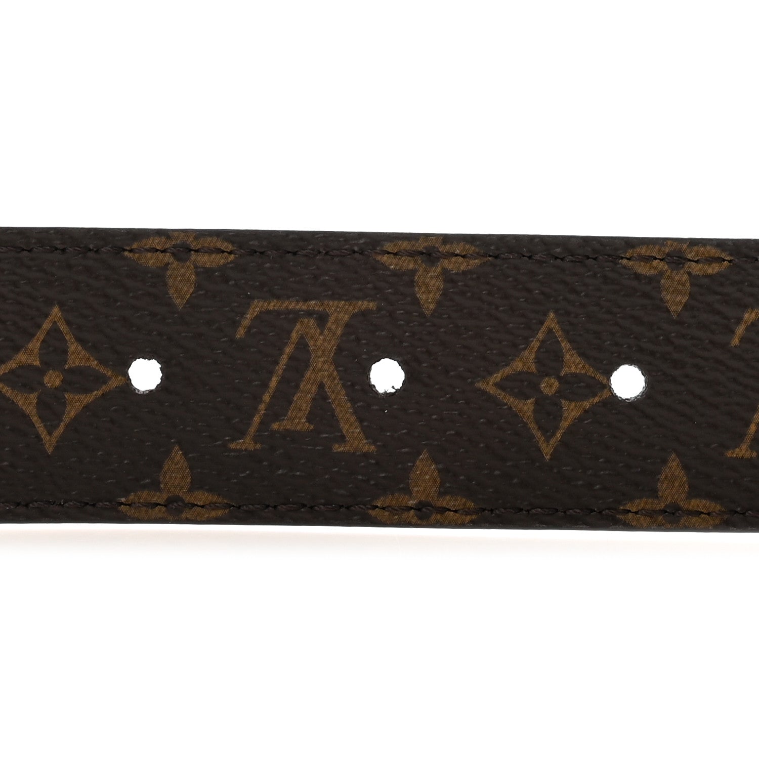 Louis Vuitton Calfskin Monogram 30mm LV Flowergram Reversible Belt 85 34 Cognac 3 of 5