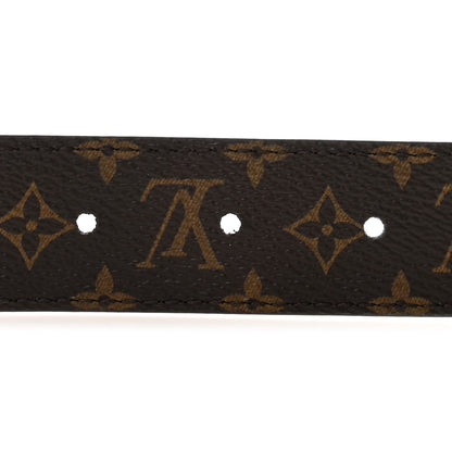 Louis Vuitton Calfskin Monogram 30mm LV Flowergram Reversible Belt 85 34 Cognac 3 of 5