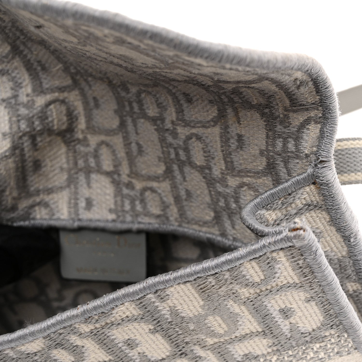 Christian Dior Oblique Slim Saddle Pouch Grey Grey 10 of 10