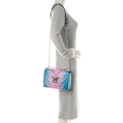 Louis Vuitton Epi Tropical Twist Shoulder Bag MM Blue Rose 2 of 8