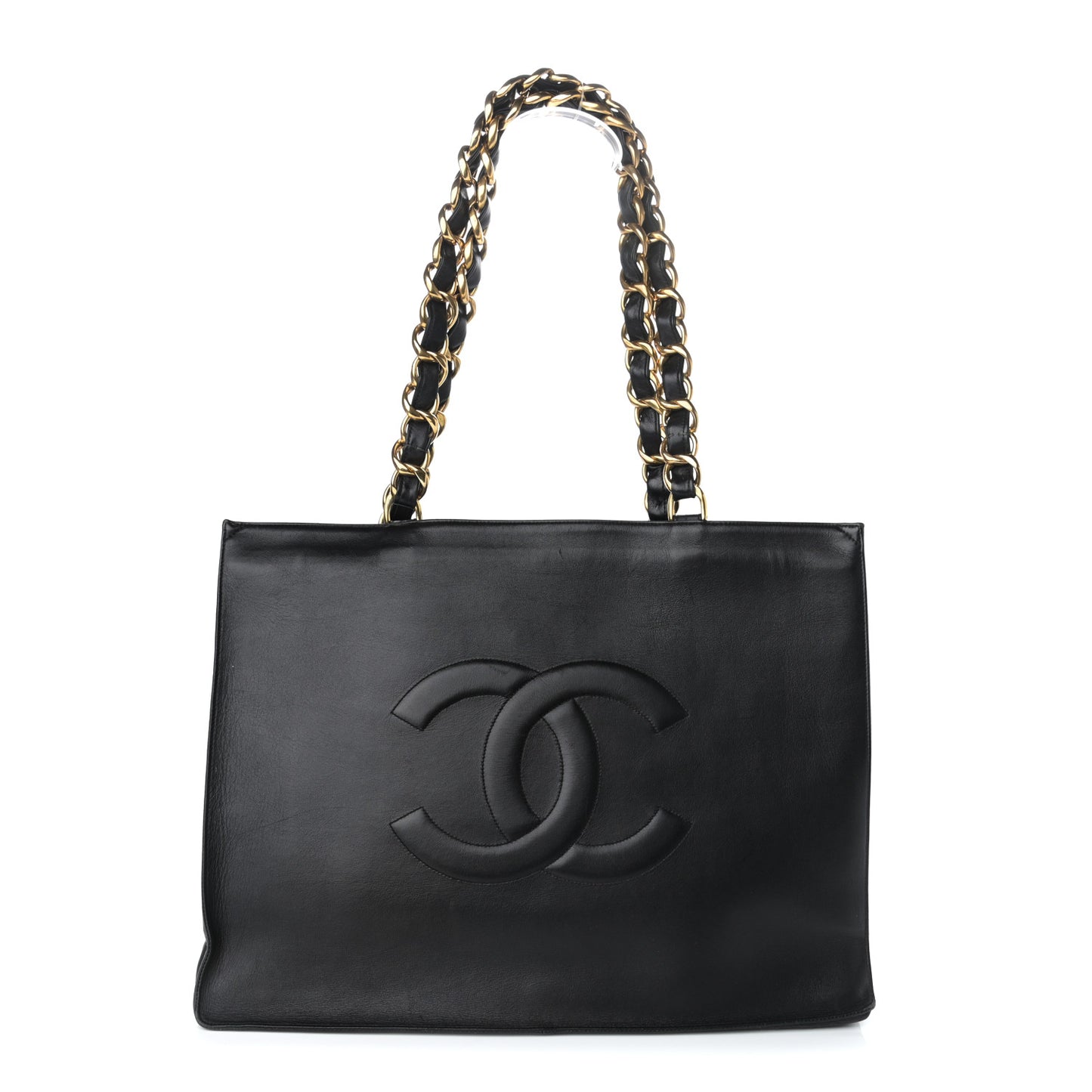 Calfskin CC Tote Black