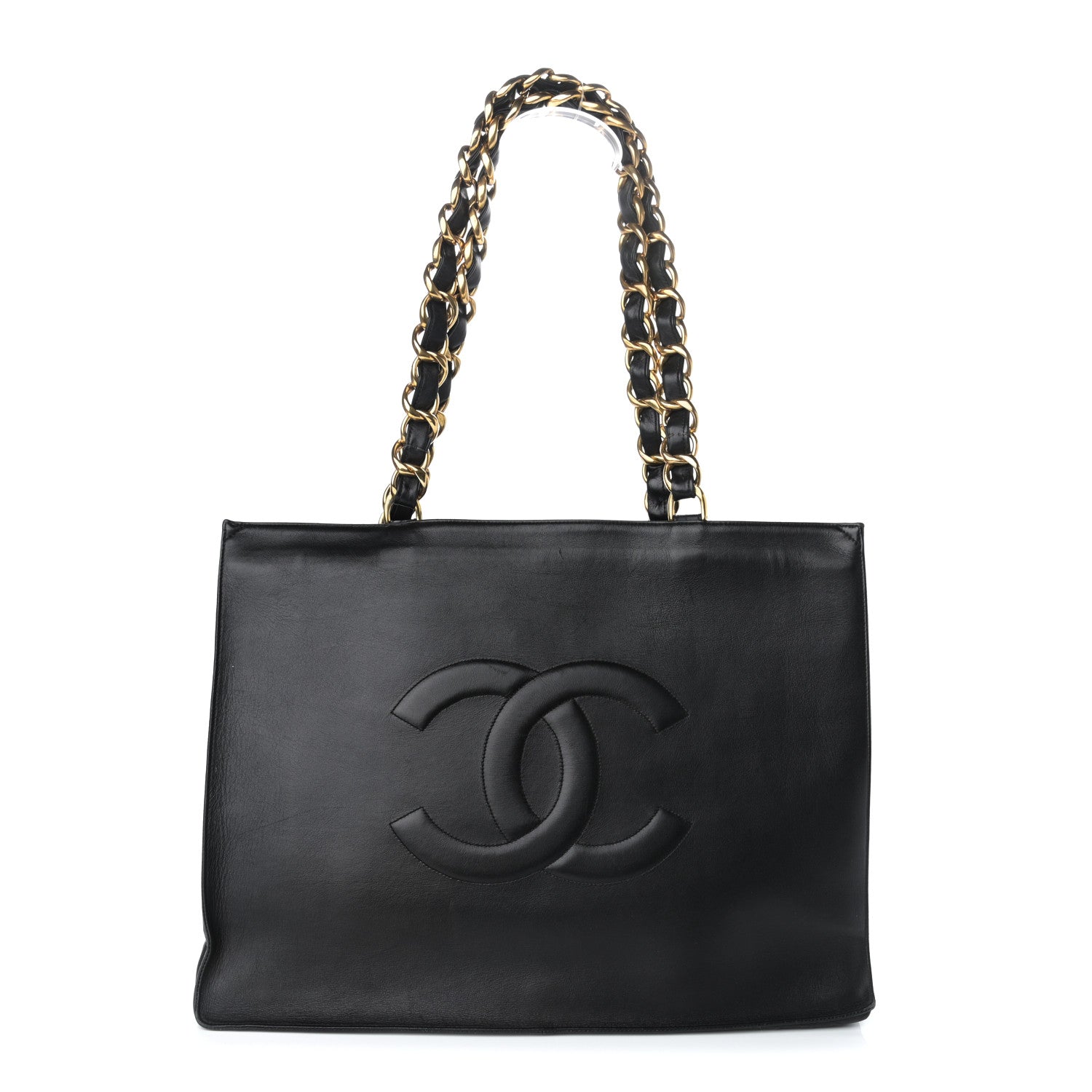 Chanel Calfskin CC Tote Black 1 of 10