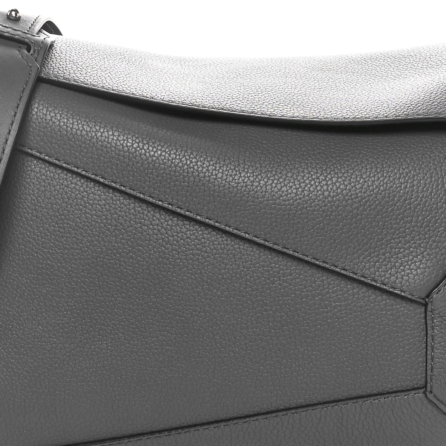 Loewe Calfskin Large Puzzle Edge Bag Dark Grey 7 of 9