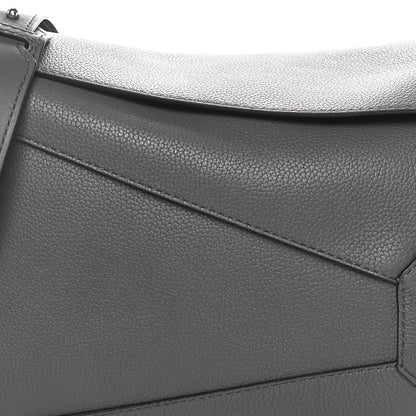Loewe Calfskin Large Puzzle Edge Bag Dark Grey 7 of 9