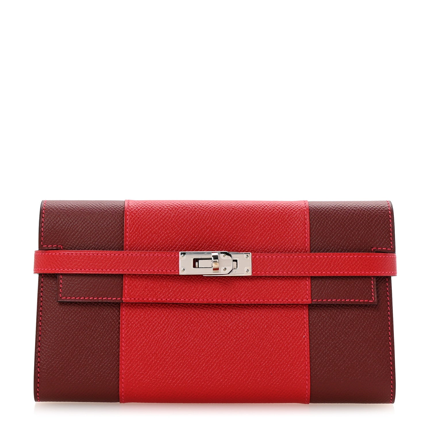 Hermes Epsom Flag Kelly Longue Wallet Rouge Casaque Rouge H 1 of 8