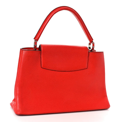 Louis Vuitton Taurillon Capucines MM Coquelicot 2 of 10
