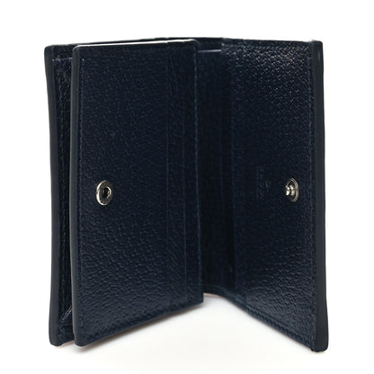 Gucci GG Supreme Monogram Textured Dollar Calfskin Web Ophidia Card Case Beige Blue 5 of 10