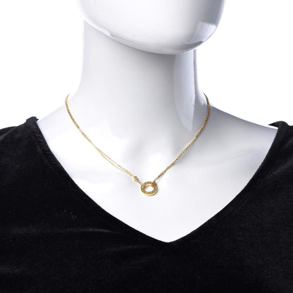 Cartier 18K Yellow Gold 2 Diamond LOVE Necklace 2 of 7