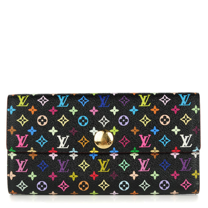 Louis Vuitton Monogram Multicolor Sarah Wallet Black 1 of 7