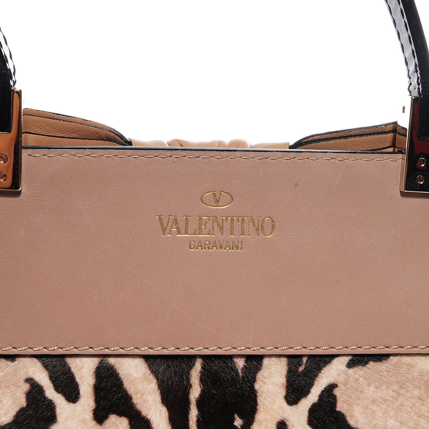Valentino Garavani Calf Hair Leopard Print Aphrodite Bow Satchel 5 of 9