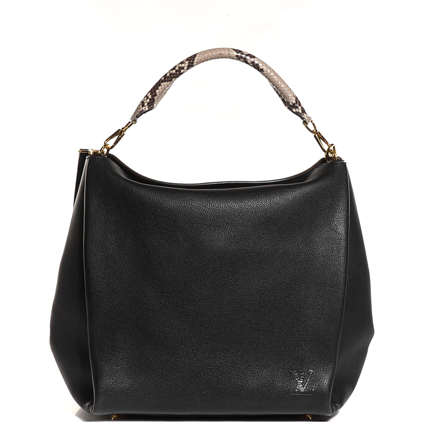 Louis Vuitton Veau Cachemire Python Babylone MM Black 1 of 7