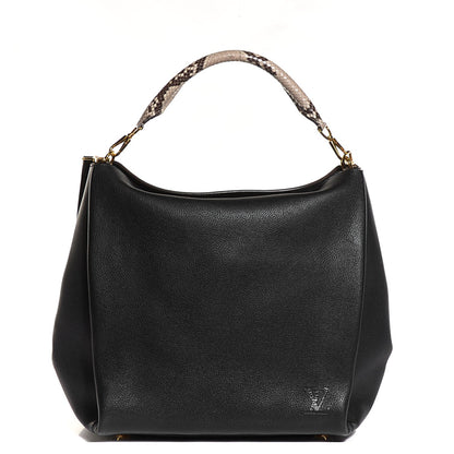 Louis Vuitton Veau Cachemire Python Babylone MM Black 1 of 7