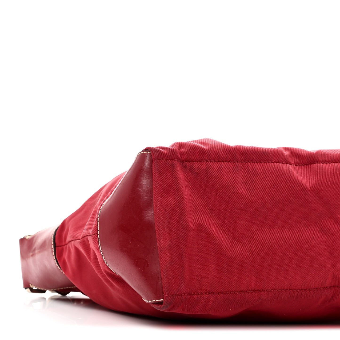 Tessuto Nylon Calfskin Hobo Fuoco