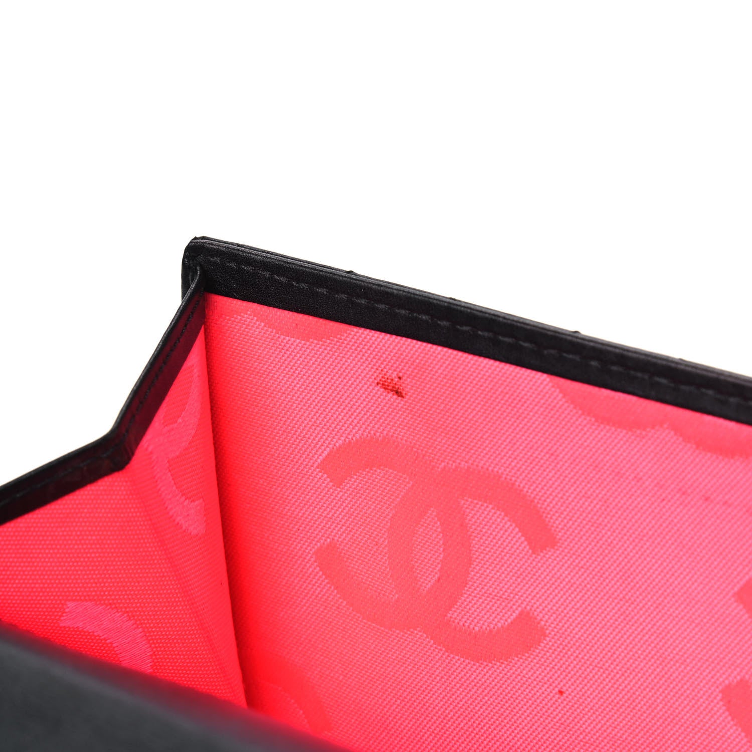 Chanel Calfskin Quilted Cambon Long Double Wallet Black 8 of 13