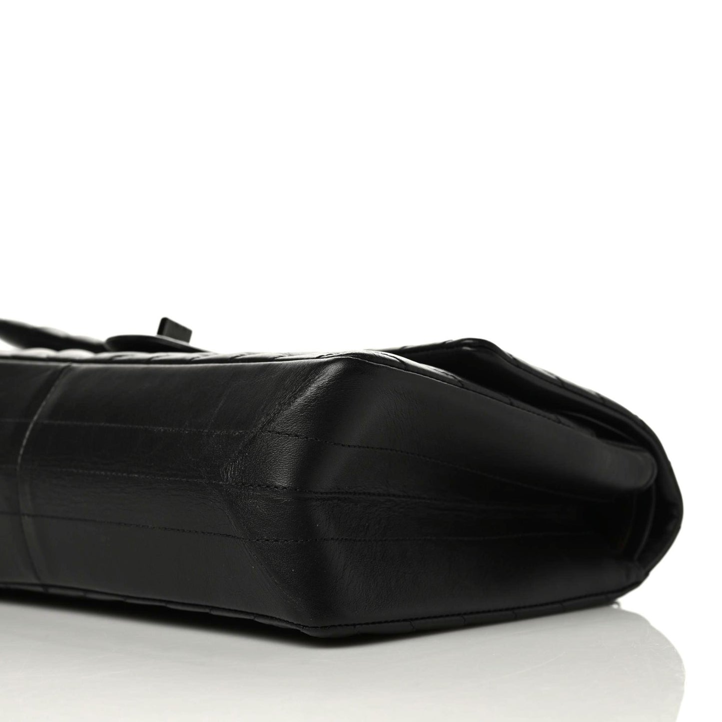 Aged Calfskin Chevron Quilted 2.55 Reissue 226 So Black