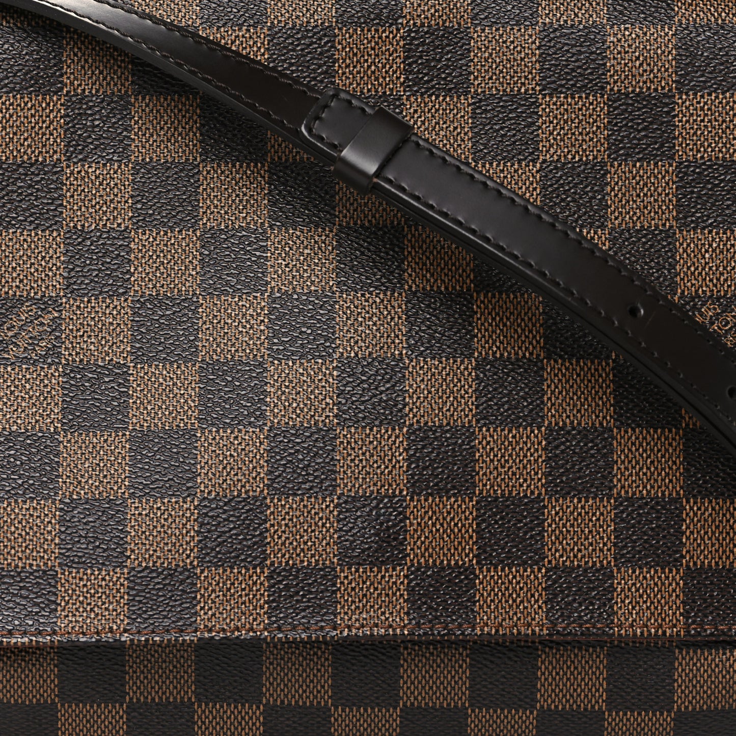 Damier Ebene Musette Tango Long Strap