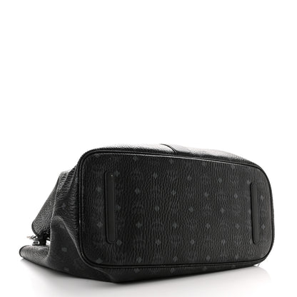 MCM Visetos Large Liz Reversible Shopper Tote Black 4 of 8