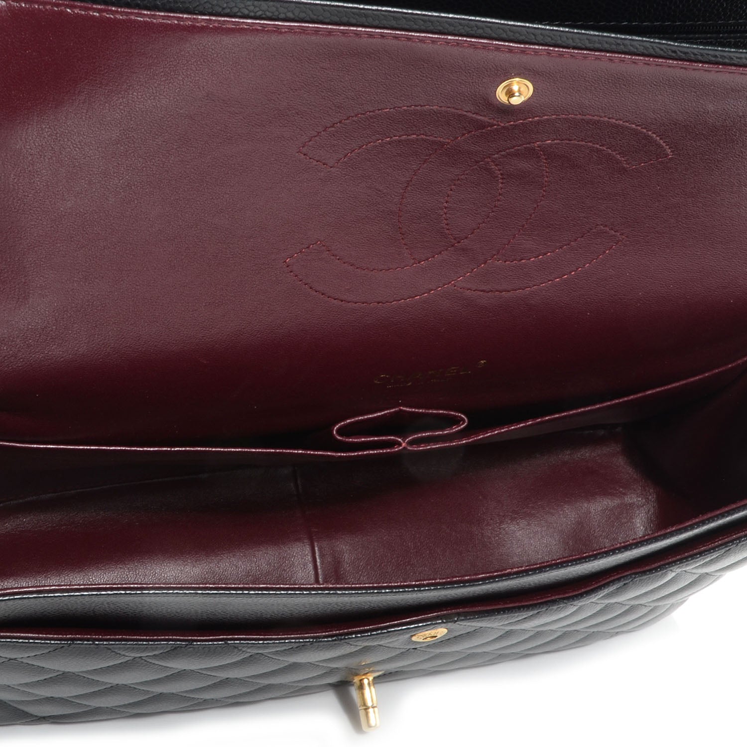 Chanel Caviar Quilted Maxi Double Flap Black 6 of 8