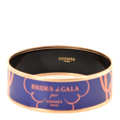 Hermes Enamel Printed Brides De Gala Tattoo Wide Bracelet 70 Rayon 2 of 4