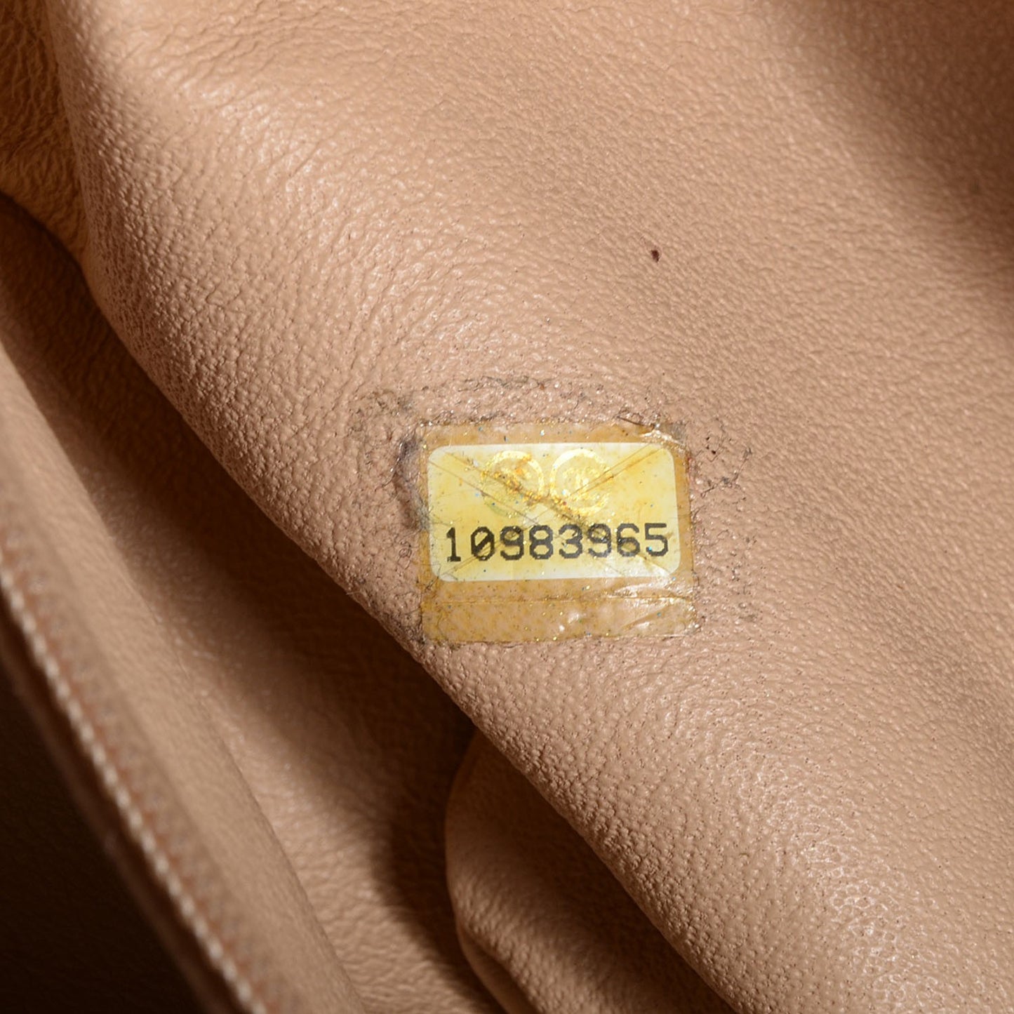 Calfskin Large East West Modern Chain Tote Brown