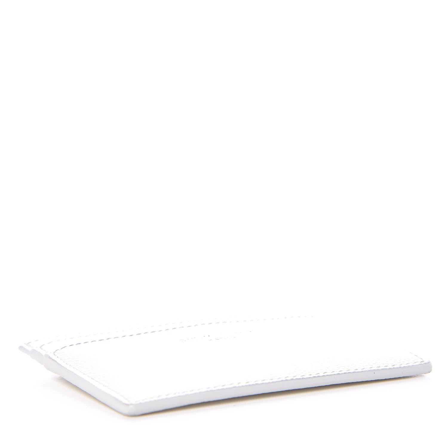 Saint Laurent Grain De Poudre Card Case White 4 of 7