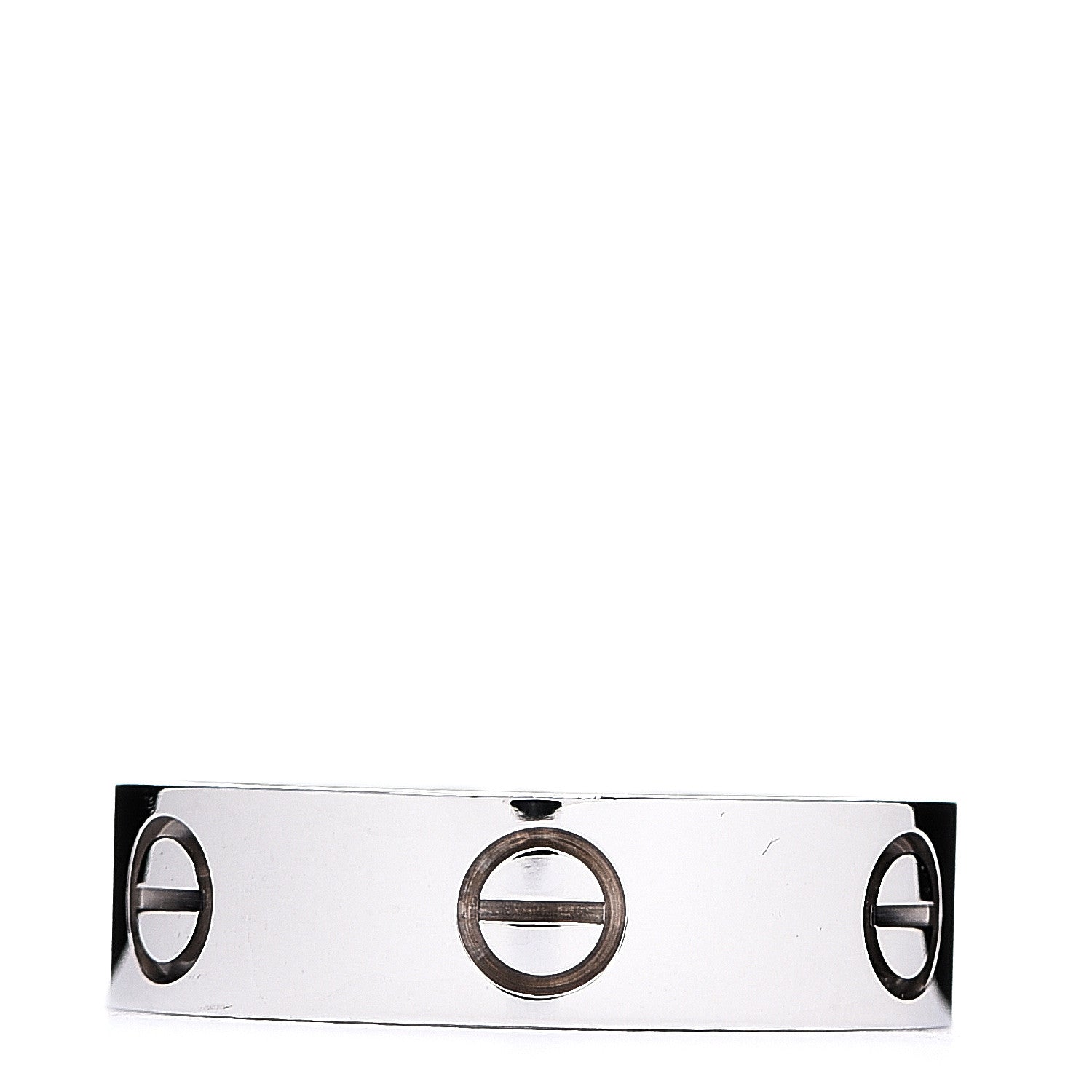 Cartier 18K White Gold 5.5mm LOVE Ring 56 7.5 2 of 4
