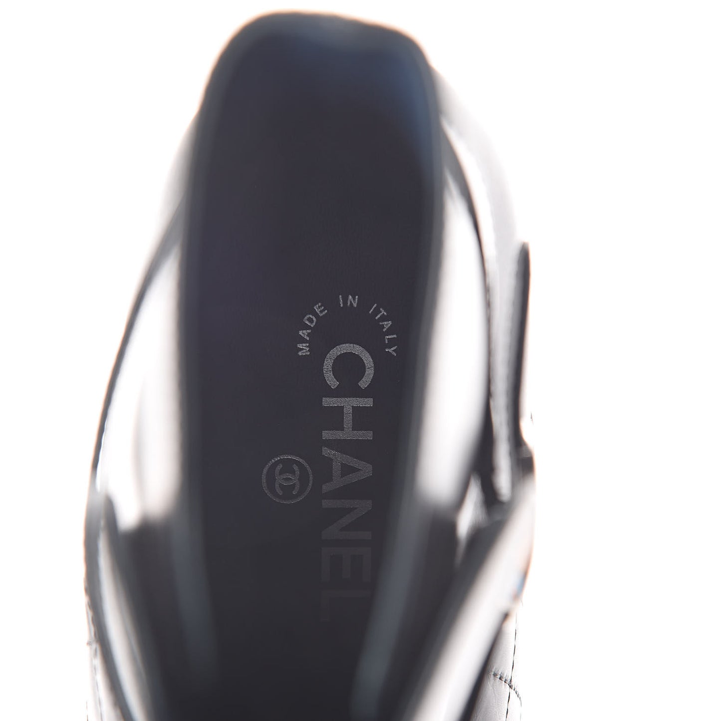 Calfskin Quilted Cap Toe CC Boots 40 Black