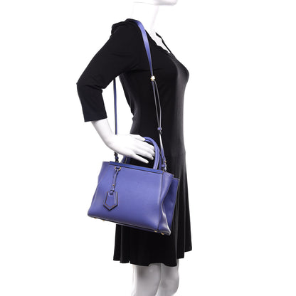 Fendi Vitello Elite Petite 2Jours Tote Viola Cassis 2 of 12