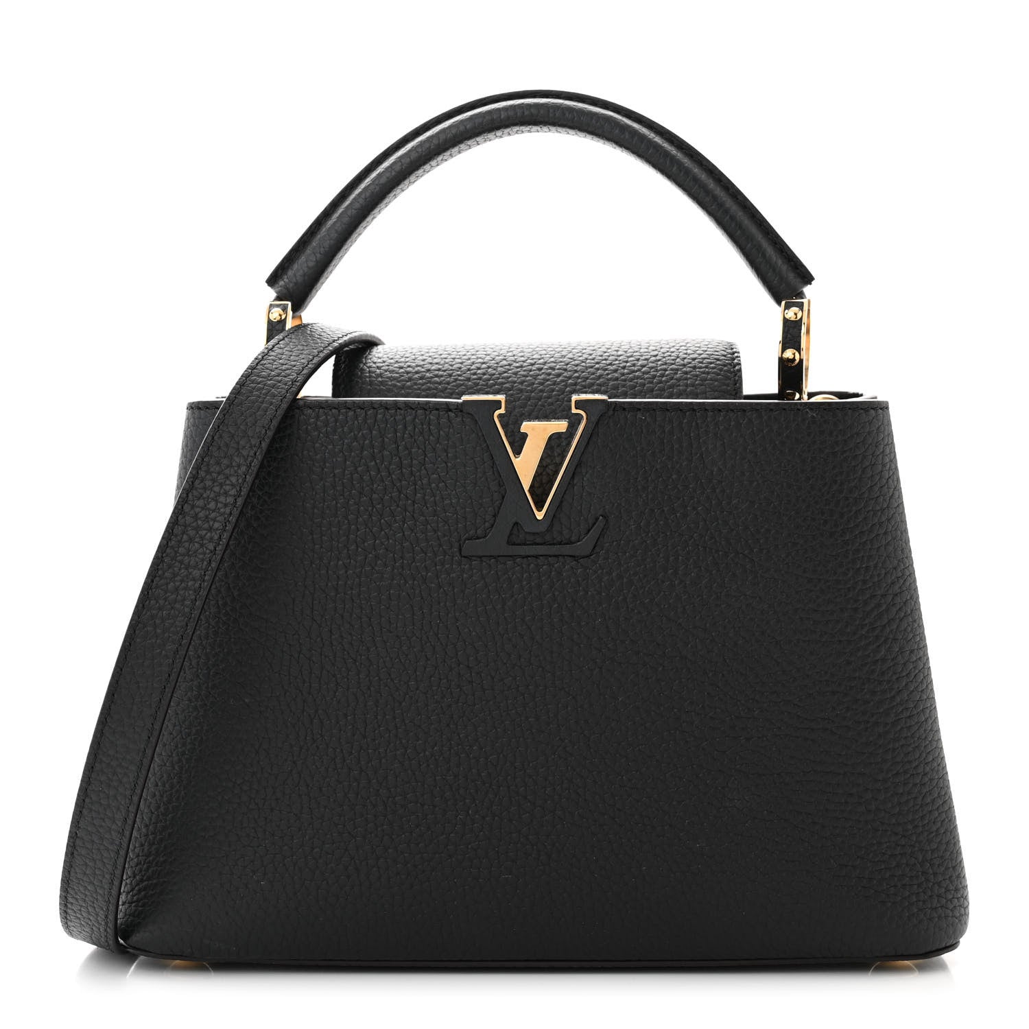 Louis Vuitton Taurillon Capucines BB Black 1 of 10