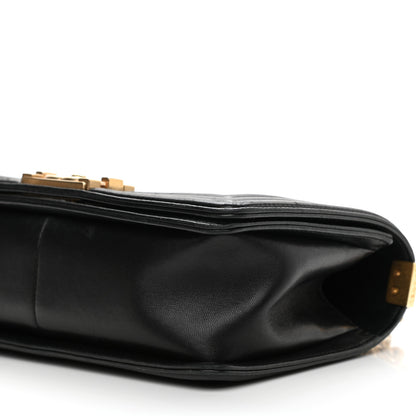 Chanel Lambskin Quilted Medium Boy Flap Black 9 of 13